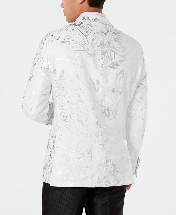 Tallia Men's Slim-Fit Floral Linen Sport Coat & Reviews - Blazers ...