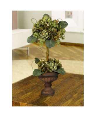 Artichoke Topiary Silk Flower Arrangement