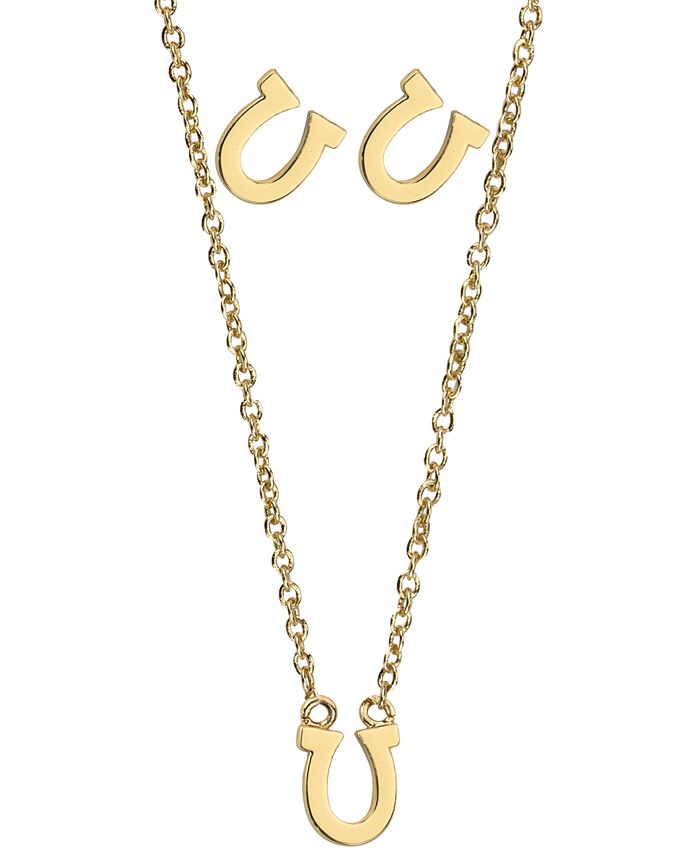 Kitsch Insta Collection Horseshoe Necklace and Earring Box Set