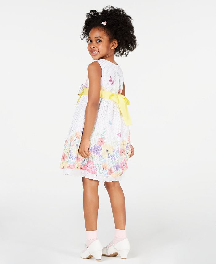 Blueberi Boulevard Toddler Girls 2-Pc. Cardigan & Floral-Print Dress ...