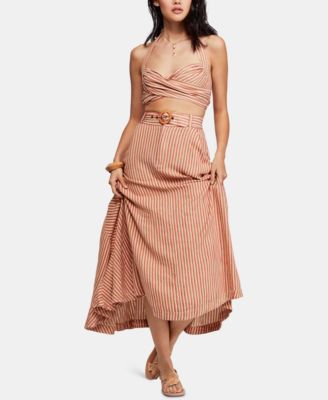Free People - Casablanca Striped Skirt Set
