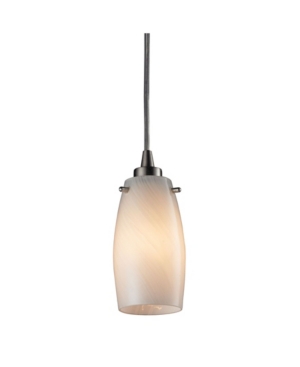 1 Light Pendant in Satin Nickel