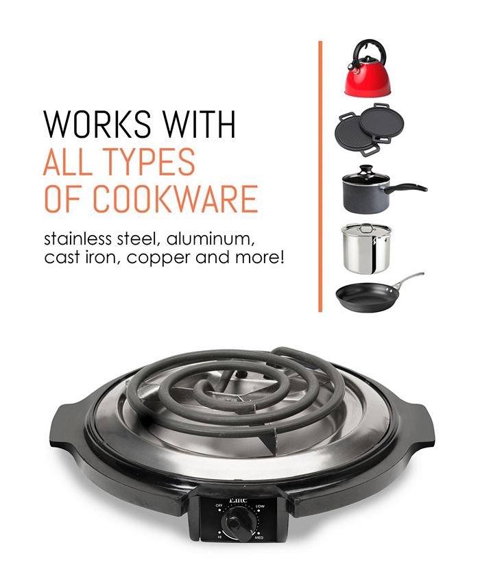 Elite Gourmet Elite Cuisine Countertop Single Coiled Burner, Electric