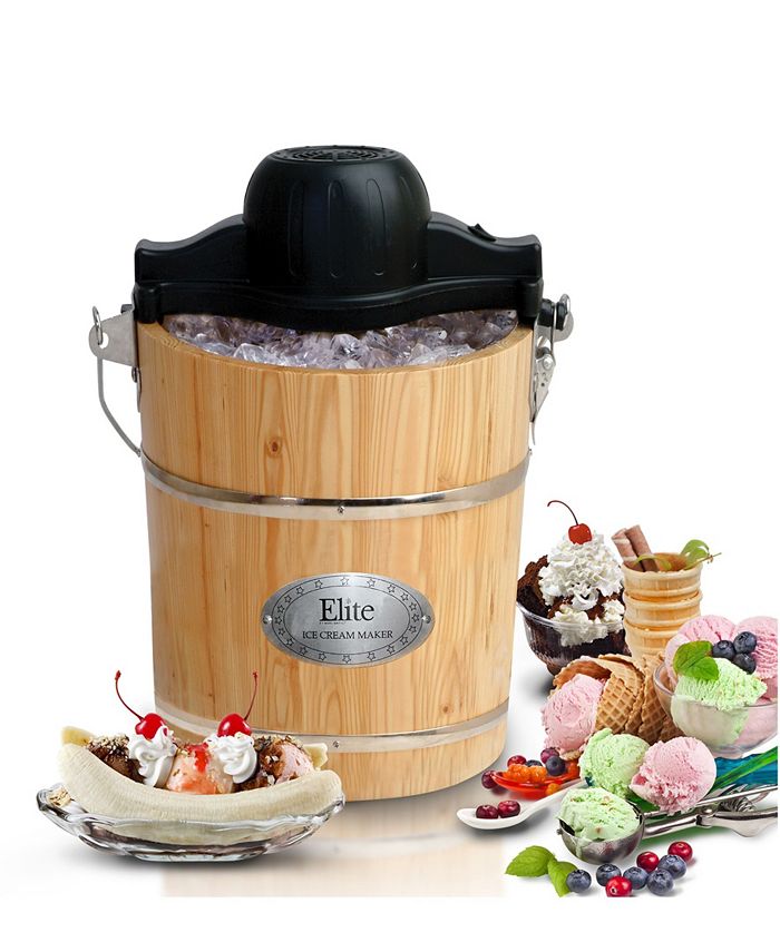 Elite by MaxiMatic Elite Gourmet 6 Quart Old Fashioned Pine Bucket