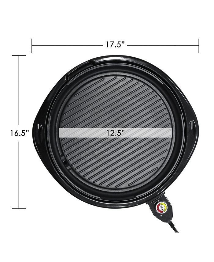 Elite Gourmet 14 inch Smokeless Indoor Electric BBQ Nonstick Grill with