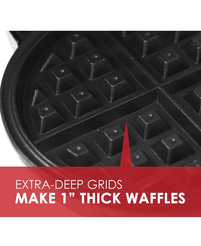 Elite Gourmet Elite Cuisine Stainless Steel Belgian Waffle Maker Macy