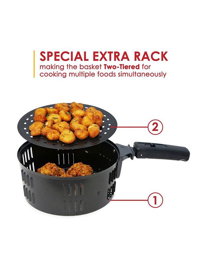 Elite Gourmet Elite Platinum 3.5 Quart Digital Air Fryer & Reviews