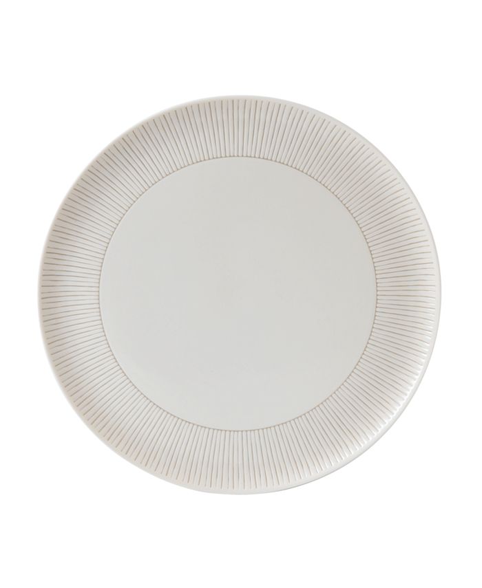 ED Ellen Degeneres Crafted by Royal Doulton Taupe Stripe Serving ...