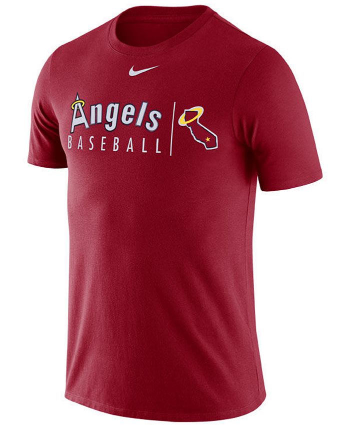Nike Men's Los Angeles Angels Dri-Fit Practice T-Shirt - Macy's