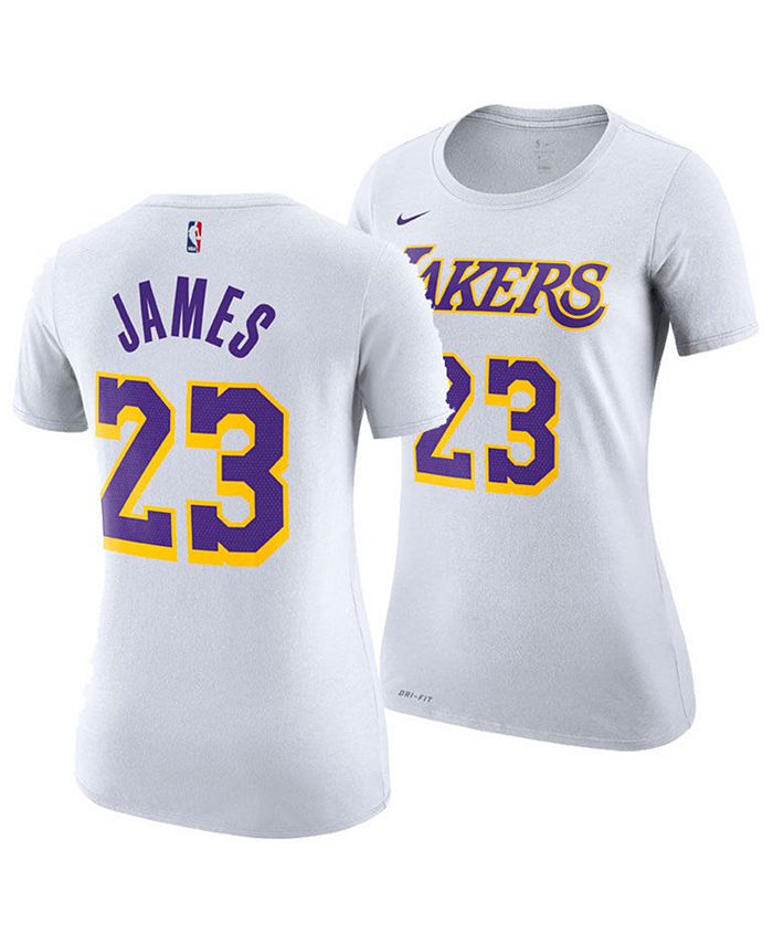Nike Women's LeBron James Los Angeles Lakers Player T-Shirt - Macy's