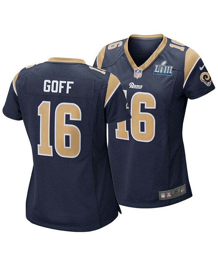 Nike Women's Jared Goff Los Angeles Rams NFL Super Bowl LIII Patch ...