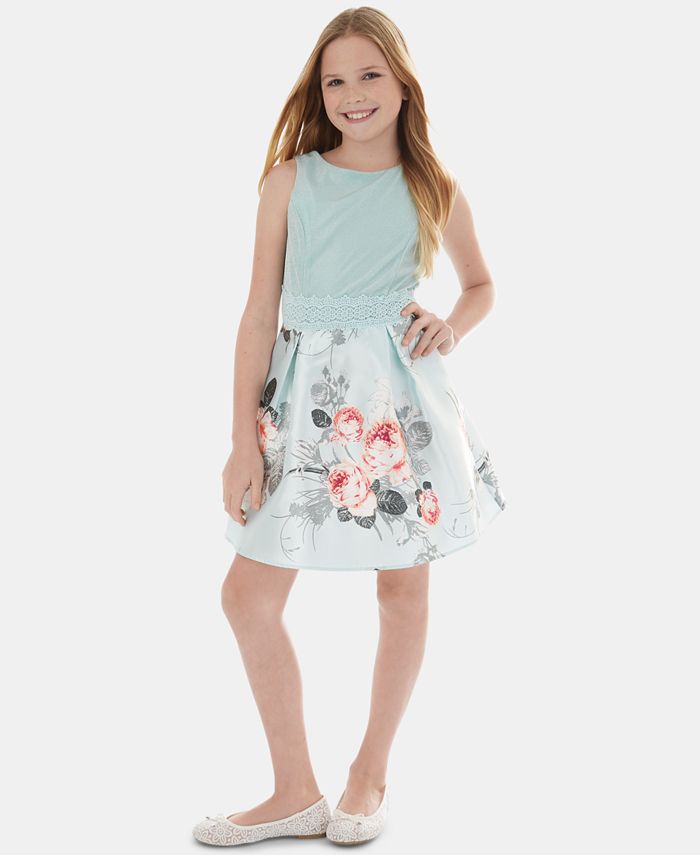 BCX Big Girls Floral-Print Dress - Macy's