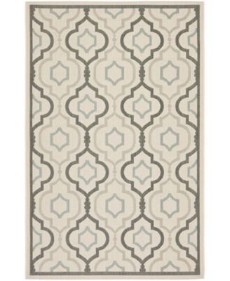Courtyard CY7938 Beige and Dark Beige 8' x 11' Outdoor Area Rug