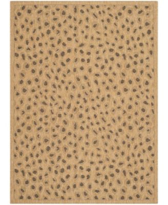 Courtyard CY6104 Natural and Gold 8' x 11' Outdoor Area Rug