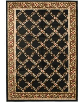 Lyndhurst LNH557 Black and Brown 8' x 11' Area Rug