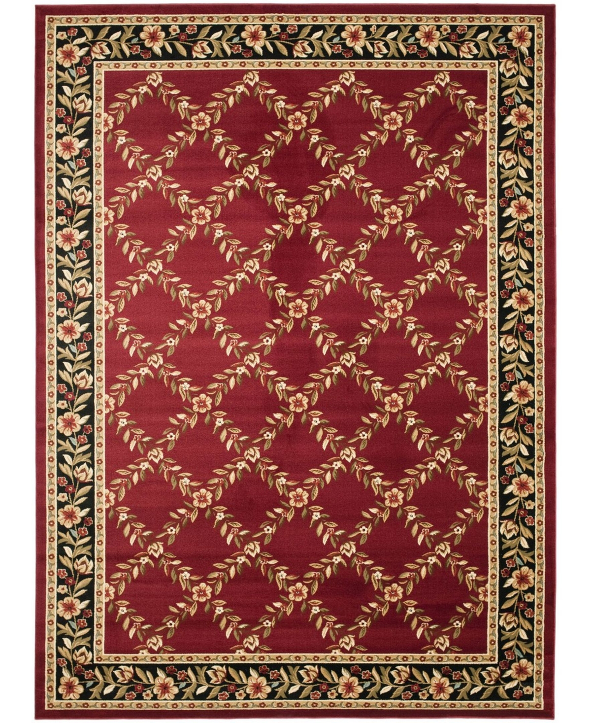 Safavieh Lyndhurst Red and Black 8'9in x 12' Area Rug - Red Group