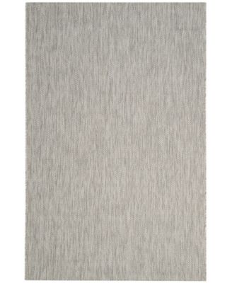 Courtyard CY8520 Gray 5'3" x 7'7" Sisal Weave Outdoor Area Rug
