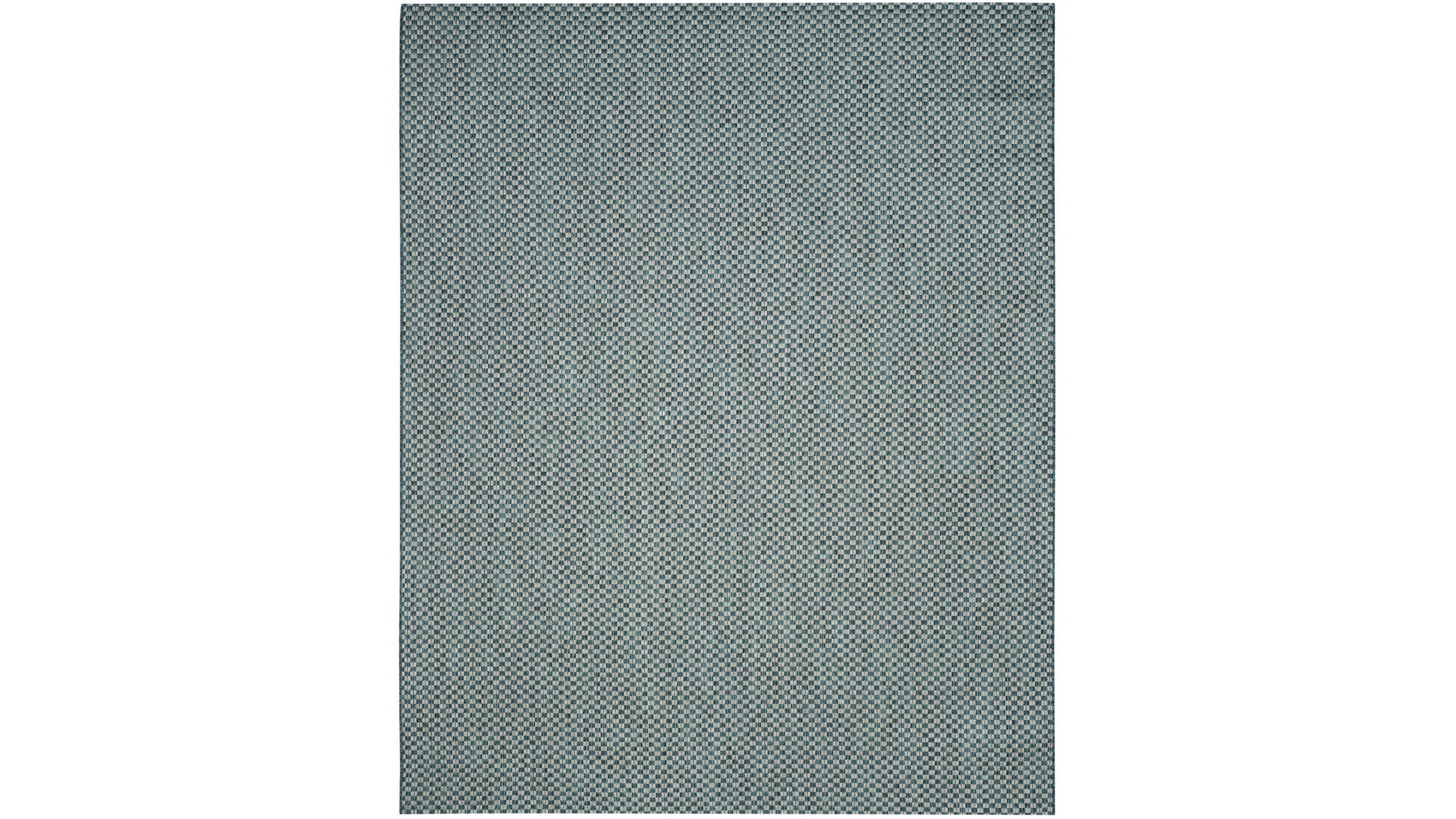 Safavieh Courtyard CY8653 Turquoise and Light Gray 8' x 11' Sisal Weave Outdoor Area Rug