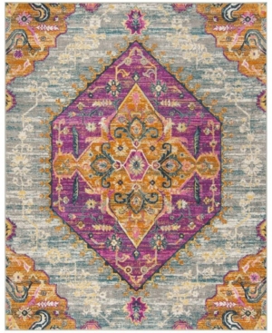 Safavieh Madison Light Gray and Fuchsia 8' x 10' Area Rug