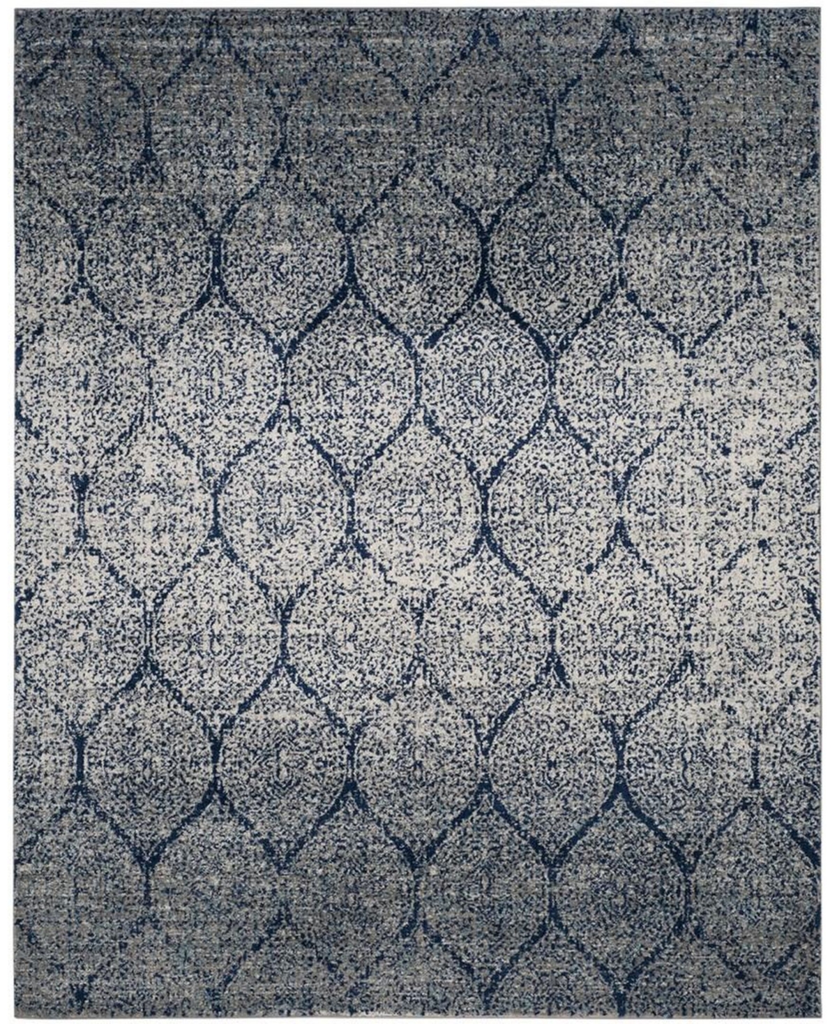 Safavieh Madison MAD604G Navy and Silver 12' x 18' Area Rug - Navy