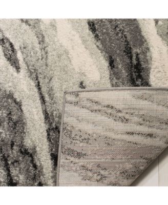 Evoke EVK285 Ivory and Gray 5'1" x 7'6" Area Rug