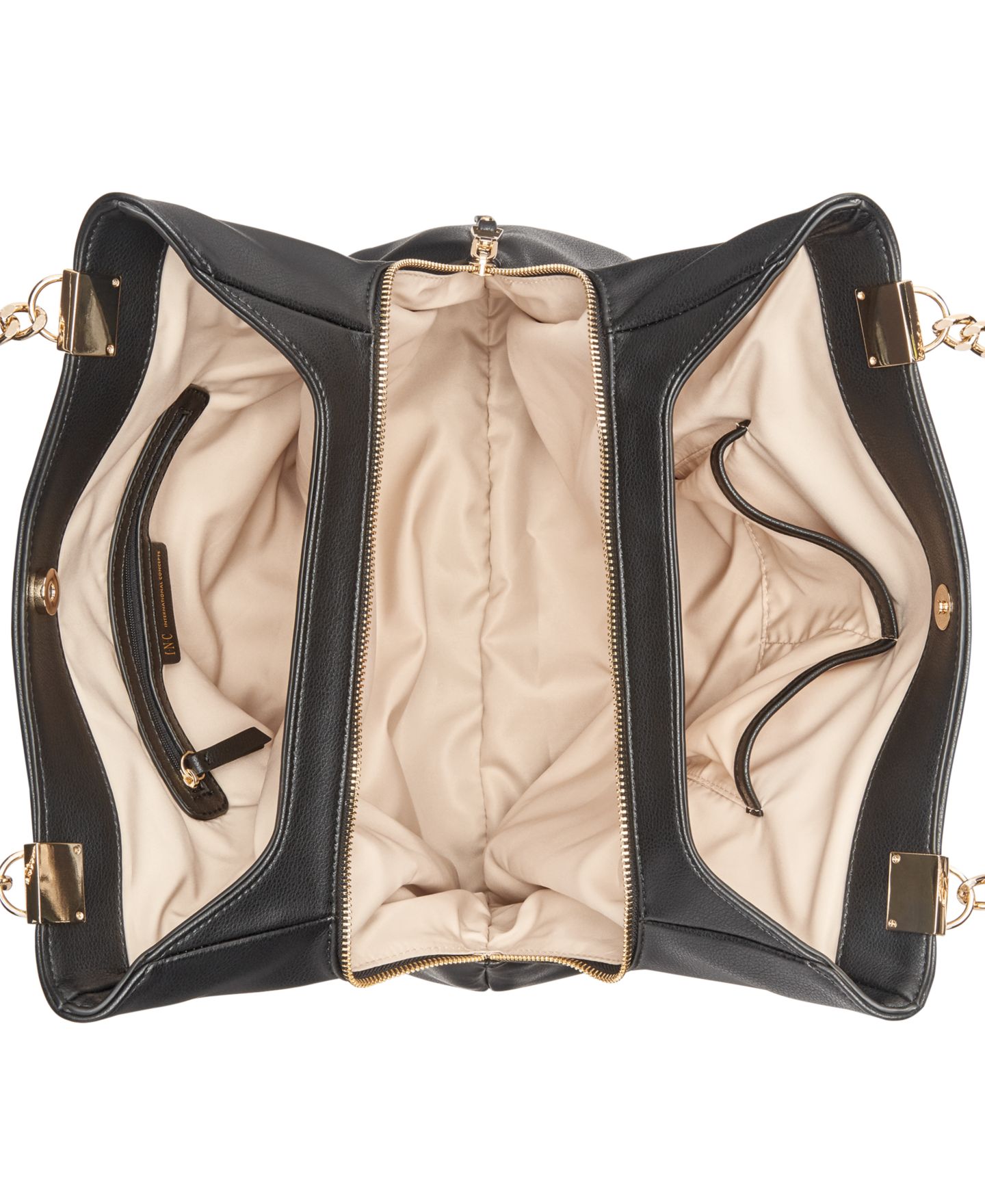 Женская сумка I.N.C. International Concepts Trippii Chain Tote, цвет: Чёрный / Золотой — фото 3