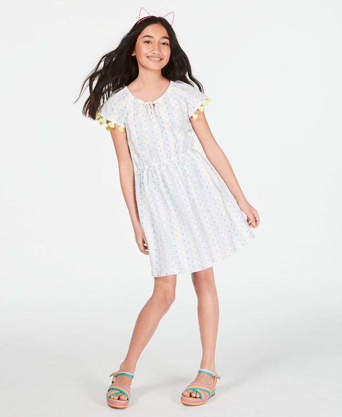 Epic Threads Toddler Girls Cotton Tassel-Trim Peasant Dress, Created ...