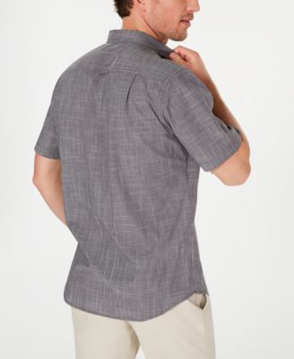 Men's Texture Check Stretch Cotton Shirt, Created for Macy's  
