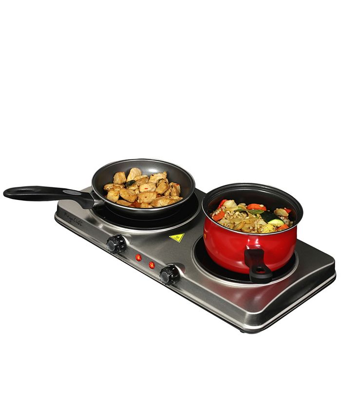 MegaChef Electric Easily Portable Heavy Duty Lightweight Dual Size