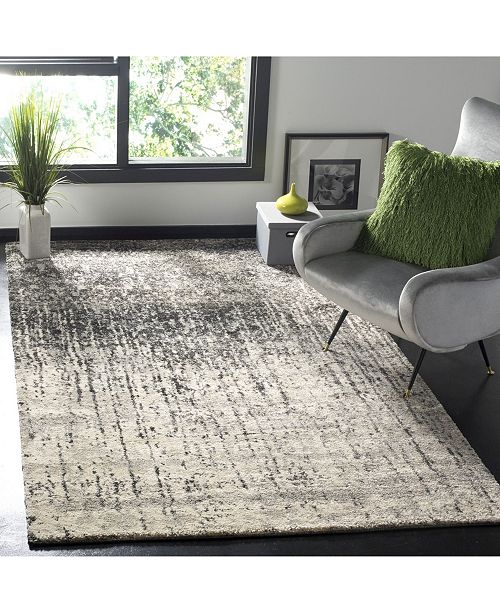 Safavieh Retro Black And Gray 5 X 8 Area Rug Reviews Rugs Macy S
