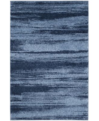 Retro RET2693 Light Blue and Blue 5' x 8' Area Rug