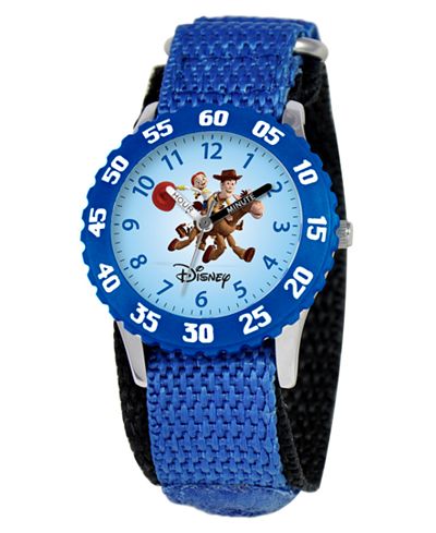 Disney Watch, Kid's Woody and Jessie Time Teacher Blue Velcro Strap 31mm W000061