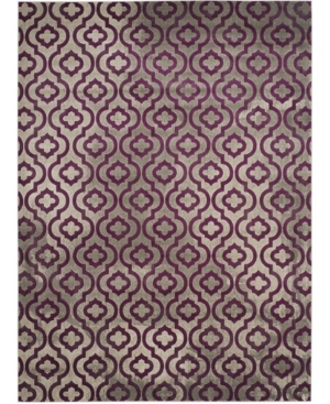 Safavieh Porcello Light Gray and Purple 9' x 12' Area Rug