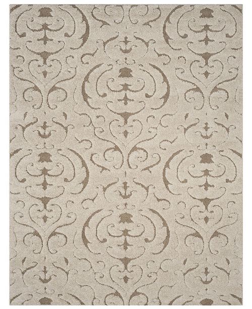 Safavieh Shag Cream And Beige 8 6 X 12 Area Rug Reviews Rugs