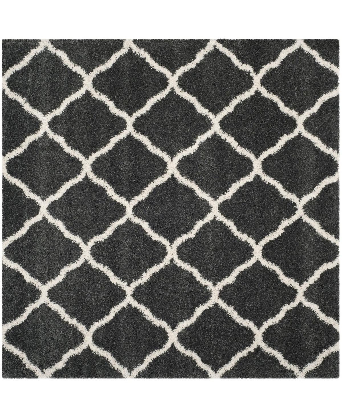 Safavieh Hudson 7' x 7' Square Area Rug - Dark Grey/Ivory