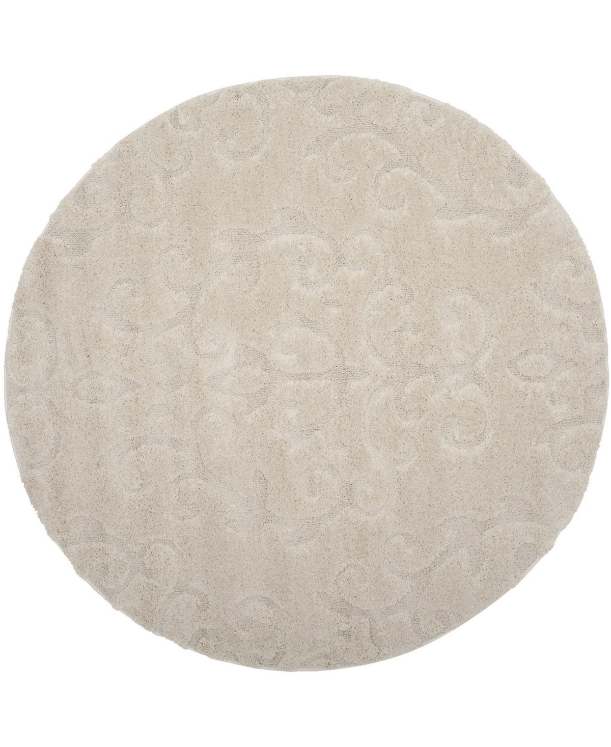 Safavieh Florida 6'7in x 6'7in Round Area Rug - Cream/Beige