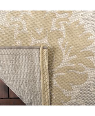 Courtyard CY7133 Beige and Dark Beige 5'3" x 7'7" Outdoor Area Rug