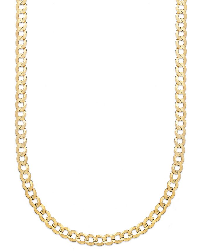 3.30 gram 18k solid yellow gold curb link chain necklace 16 inch #548 Kid child 