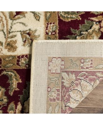 Lyndhurst LNH215 Ivory and Red 5'3" x 7'6" Area Rug