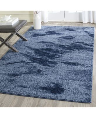 Retro RET2891 Light Blue and Blue 5' x 8' Area Rug