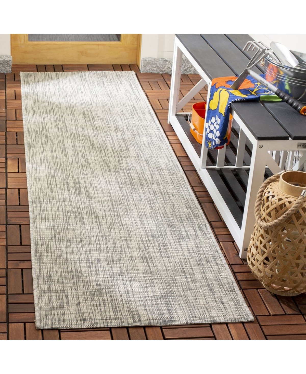 Safavieh Courtyard CY8576 Grey and Turquoise 2'3