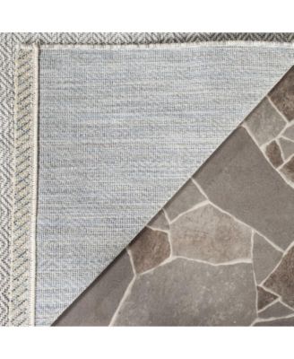 Courtyard CY8520 Gray 5'3" x 7'7" Sisal Weave Outdoor Area Rug