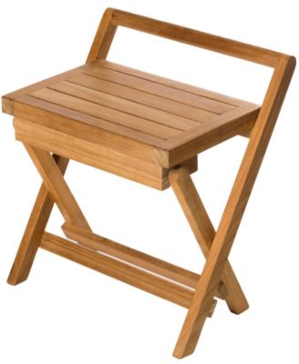 A.R.B Teak & Specialties ARB Teak Folding Shower Bench With Handle - Macy's