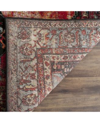 Vintage Hamadan VTH217 Orange and Multi 5'3" x 7'6" Area Rug