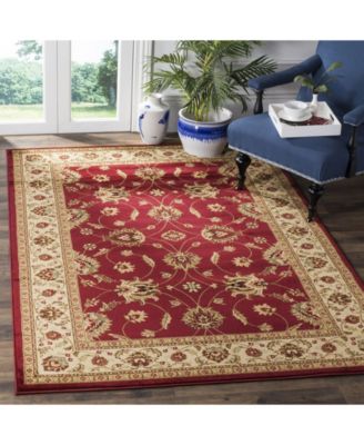 Lyndhurst LNH553 Red and Ivory 5'3" x 7'6" Area Rug
