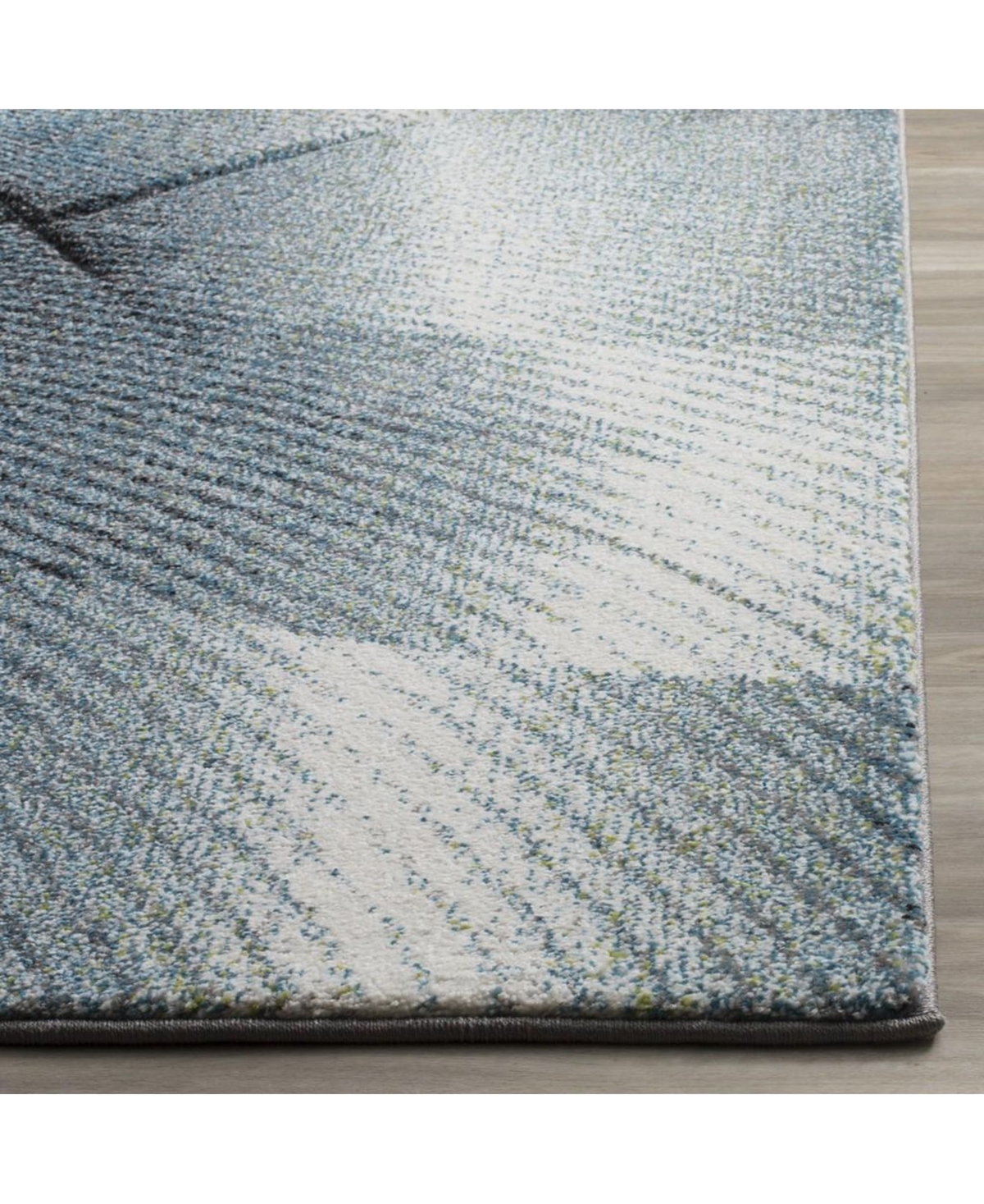 Safavieh Hollywood HLW715 Gray and Teal Area Rug -teal