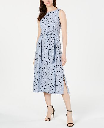 Klein Gingham Midi Dress main image 1