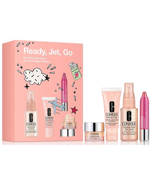 Clinique 4 Pc Ready Jet Go Set Reviews Beauty Gift Sets Beauty Macy S