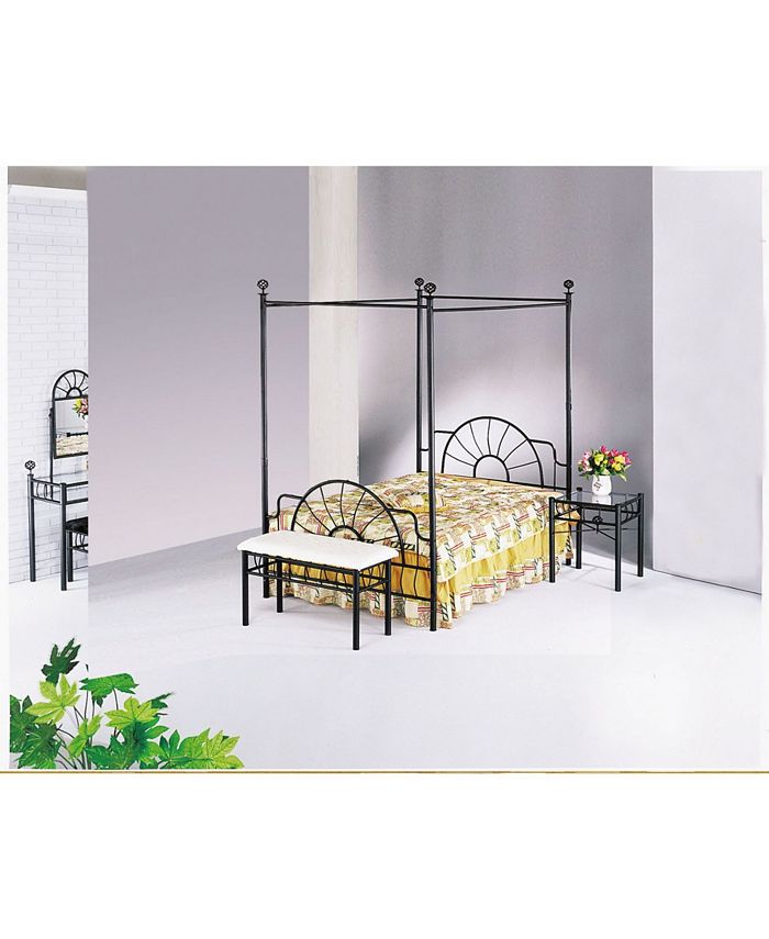 Acme Furniture Sunburst Full Headboard Footboard and Canopy Macy s
