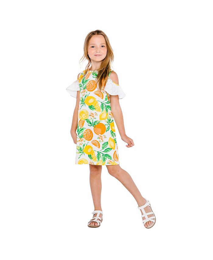 Masala Baby Girls Layla Dress Citrus Blossom - Macy's